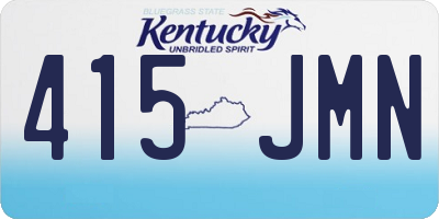 KY license plate 415JMN