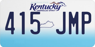 KY license plate 415JMP