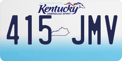 KY license plate 415JMV