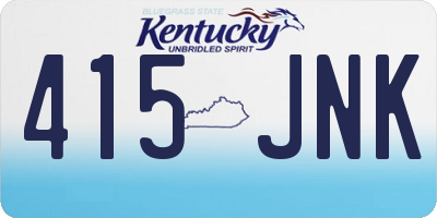 KY license plate 415JNK