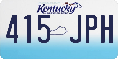 KY license plate 415JPH