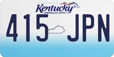 KY license plate 415JPN