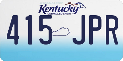 KY license plate 415JPR