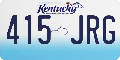 KY license plate 415JRG