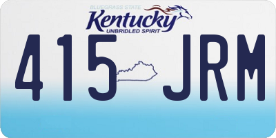 KY license plate 415JRM