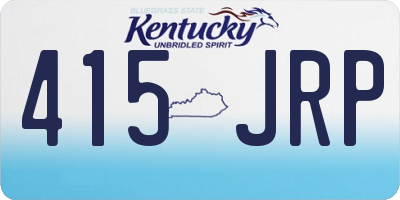 KY license plate 415JRP