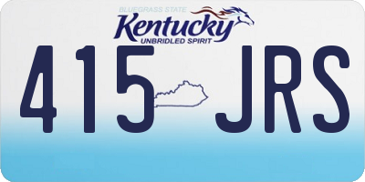 KY license plate 415JRS