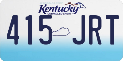 KY license plate 415JRT