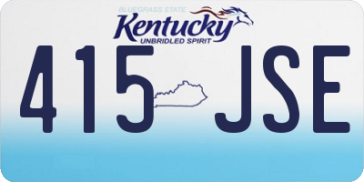 KY license plate 415JSE
