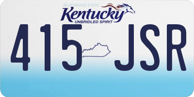 KY license plate 415JSR