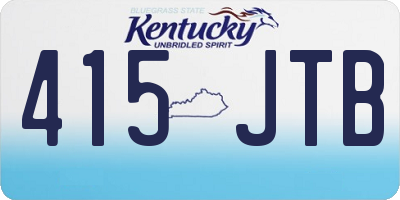 KY license plate 415JTB