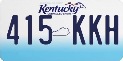 KY license plate 415KKH