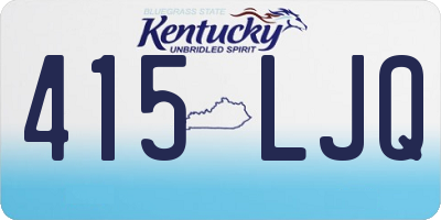 KY license plate 415LJQ