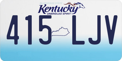 KY license plate 415LJV