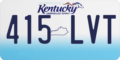 KY license plate 415LVT