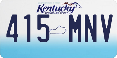 KY license plate 415MNV