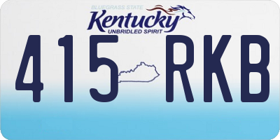 KY license plate 415RKB
