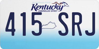 KY license plate 415SRJ