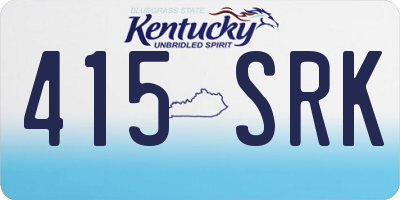 KY license plate 415SRK