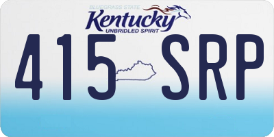 KY license plate 415SRP