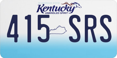 KY license plate 415SRS