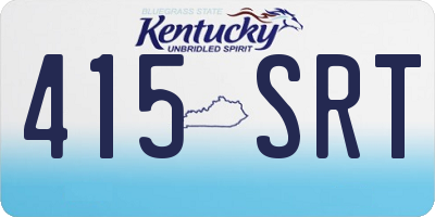 KY license plate 415SRT