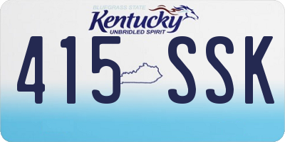 KY license plate 415SSK