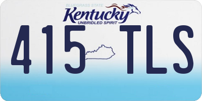 KY license plate 415TLS