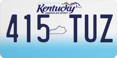 KY license plate 415TUZ