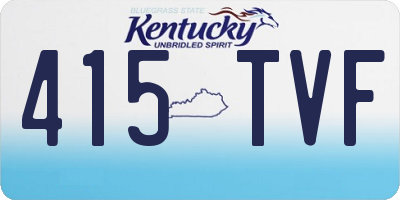 KY license plate 415TVF