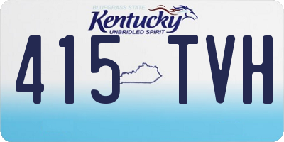 KY license plate 415TVH