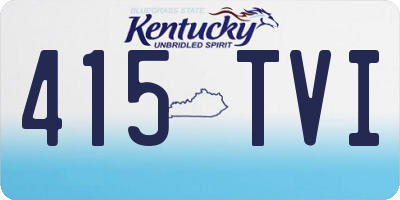 KY license plate 415TVI