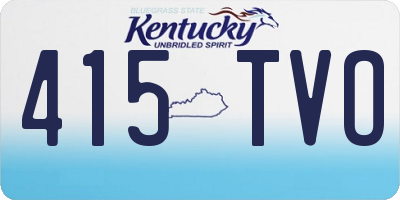 KY license plate 415TVO