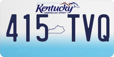 KY license plate 415TVQ