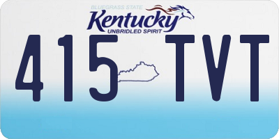 KY license plate 415TVT