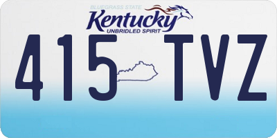 KY license plate 415TVZ