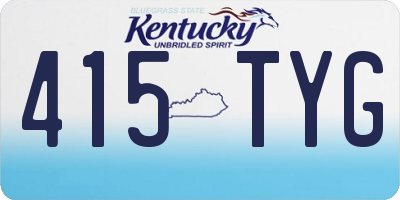 KY license plate 415TYG