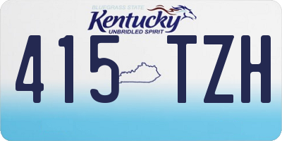 KY license plate 415TZH