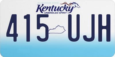 KY license plate 415UJH