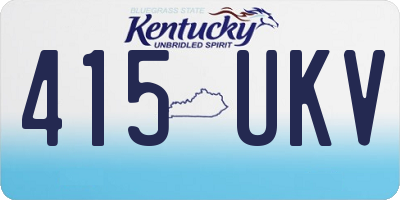 KY license plate 415UKV