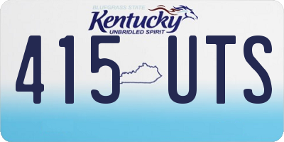 KY license plate 415UTS