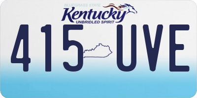 KY license plate 415UVE