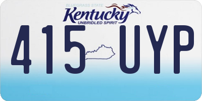 KY license plate 415UYP