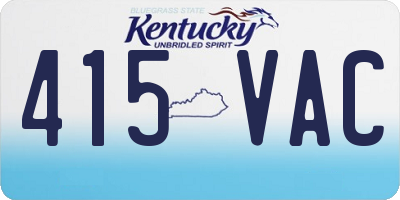 KY license plate 415VAC