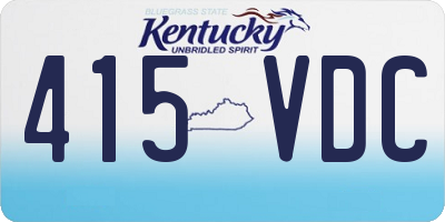 KY license plate 415VDC