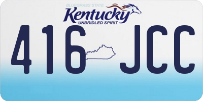 KY license plate 416JCC