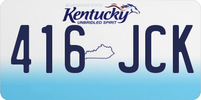 KY license plate 416JCK