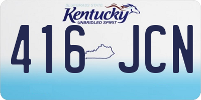 KY license plate 416JCN