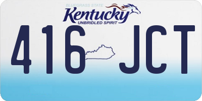 KY license plate 416JCT
