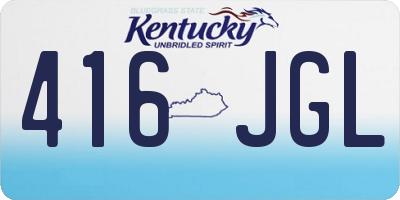 KY license plate 416JGL